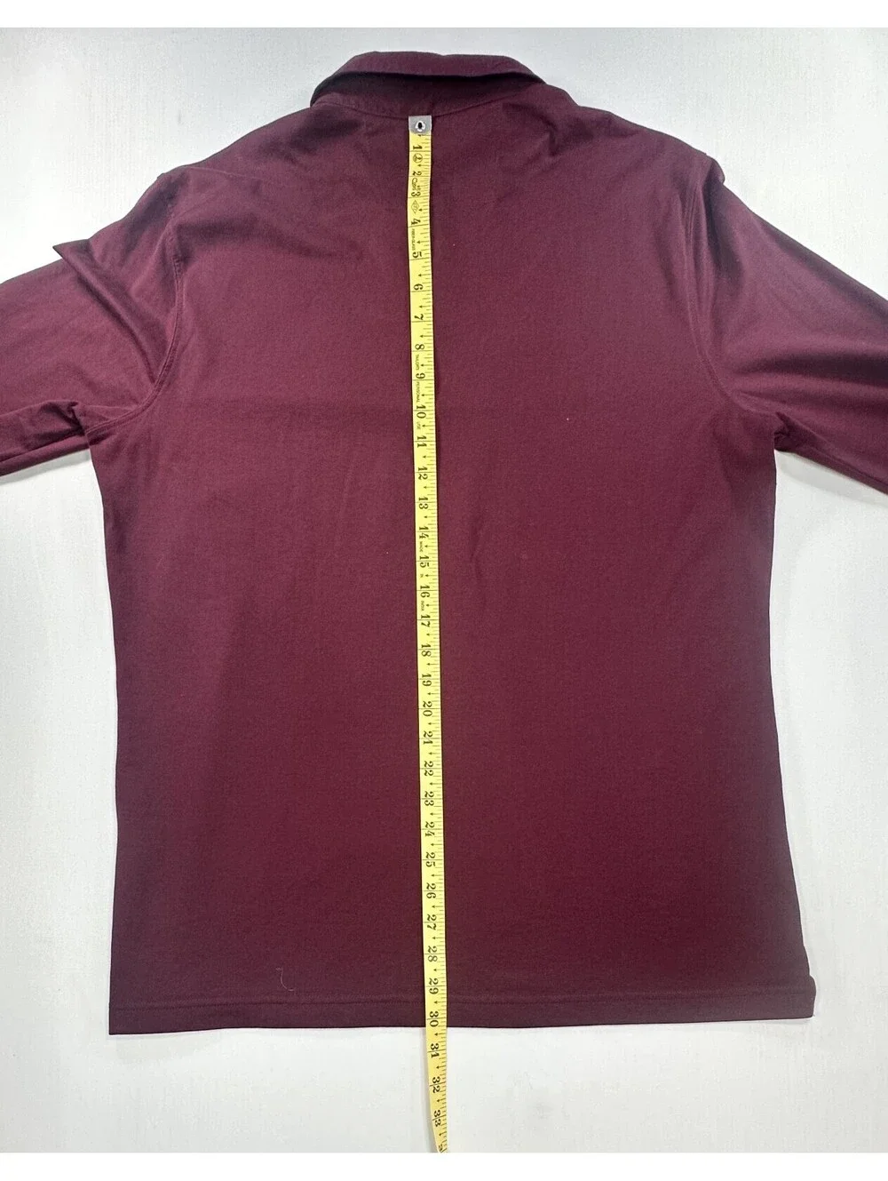 Banana Republic 1/4 Button Performance Polo Maroon Mens XL